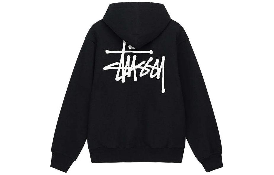 Stüssy Stussy  Vintage Black Knit Hoodie with Solid Letter Design. 1924870-BLAC 圖 3