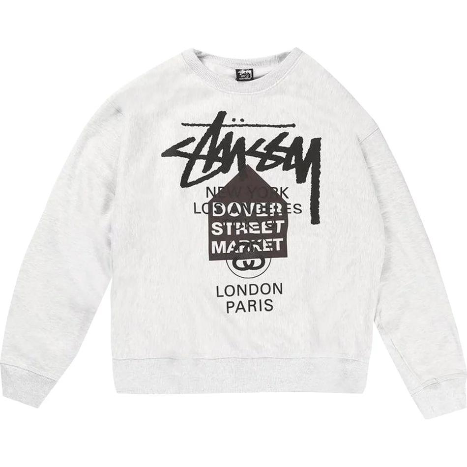 Shop 스투시 빈티지 플리스 레터 프린트 맨투맨 크루넥 스웻셔츠. 3913793