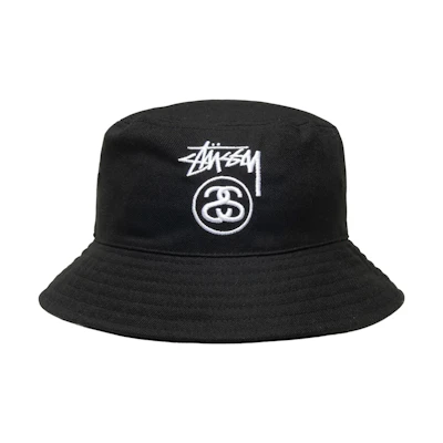 Stüssy Stussy Alphabet Pattern Polyester Bucket Hat Unisex Couples - Black/White/Green/Brown 1321175