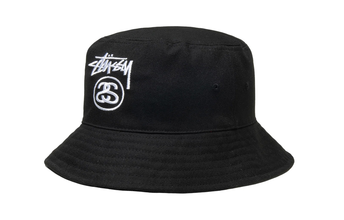 Details for Topi Stüssy Alphabet Pola Polyester Unisex - Hitam/Putih/Hijau/Coklat. 1321175