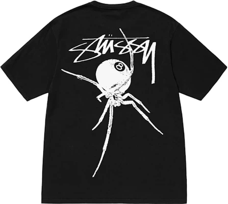 Stüssy Arachnid T-Shirt Unisex Grafik Labah-Labah Vintage Pigmen. 1905015 Order Stüssy Arachnid T-Shirt Unisex Grafik Labah-Labah Vintage Pigmen. 1905015