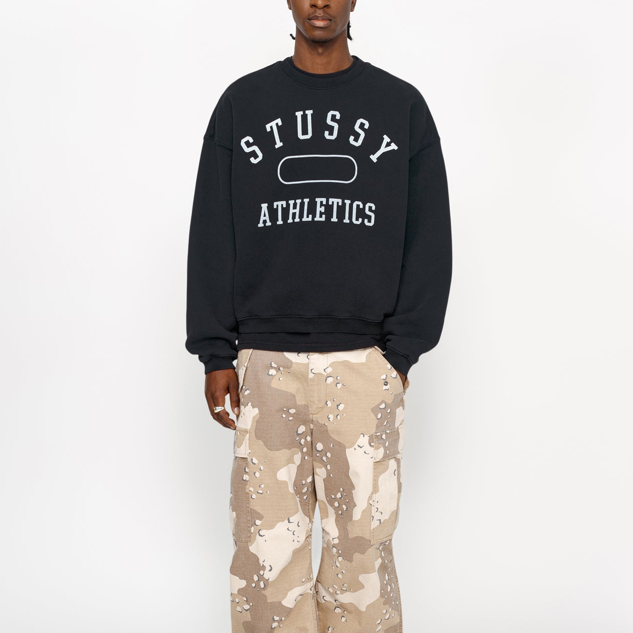 Stüssy Stussy Athletics Crewneck Sweatshirt Vintage Oversized Unisex Fleece Pullover. 118568 圖 12