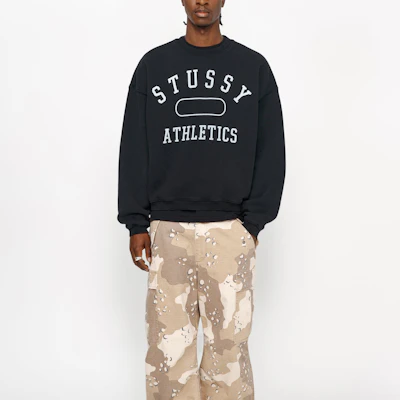 Sudadera Unisex Stüssy Athletics Vintage Oversized de Fleece estilo Crewneck. 118568 4