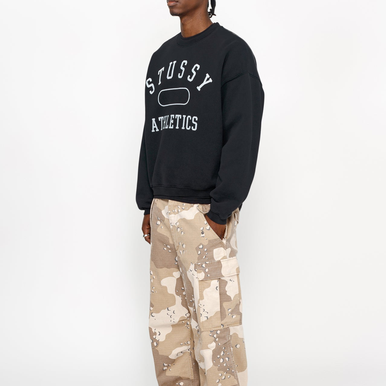 Stüssy Stussy Athletics Crewneck Sweatshirt Vintage Oversized Unisex Fleece Pullover. 118568 圖 13