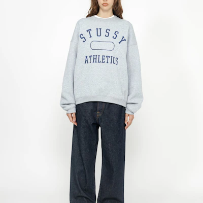Sudadera Unisex Stüssy Athletics Vintage Oversized de Fleece estilo Crewneck. 118568 Shop Sudadera Unisex Stüssy Athletics Vintage Oversized de Fleece estilo Crewneck. 118568