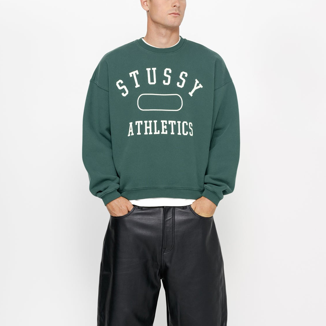 Stüssy Stussy Athletics Crewneck Sweatshirt Vintage Oversized Unisex Fleece Pullover. 118568 圖 8