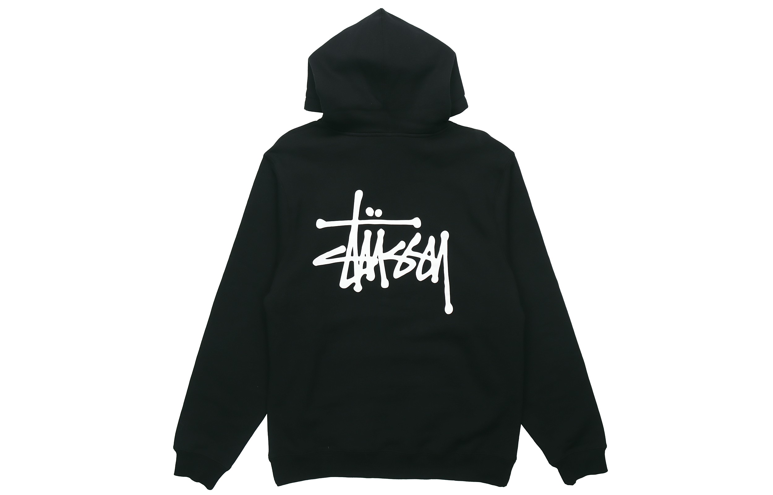 Lookbook Stüssy Stussy Basic Logo Pullover Hoodie Unisex Black Vintage Style. TBD-STUSSY-2