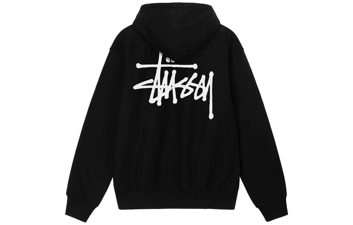 Stüssy Stussy Basic Pigment Dyed Hoodie Retro Logo Print Pullover Unisex Sweatshirt. 1924879