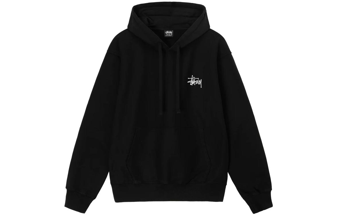 Purchase Stüssy Stussy Basic Pigment Dyed Hoodie Retro Logo Print Pullover Unisex Sweatshirt. 1924879