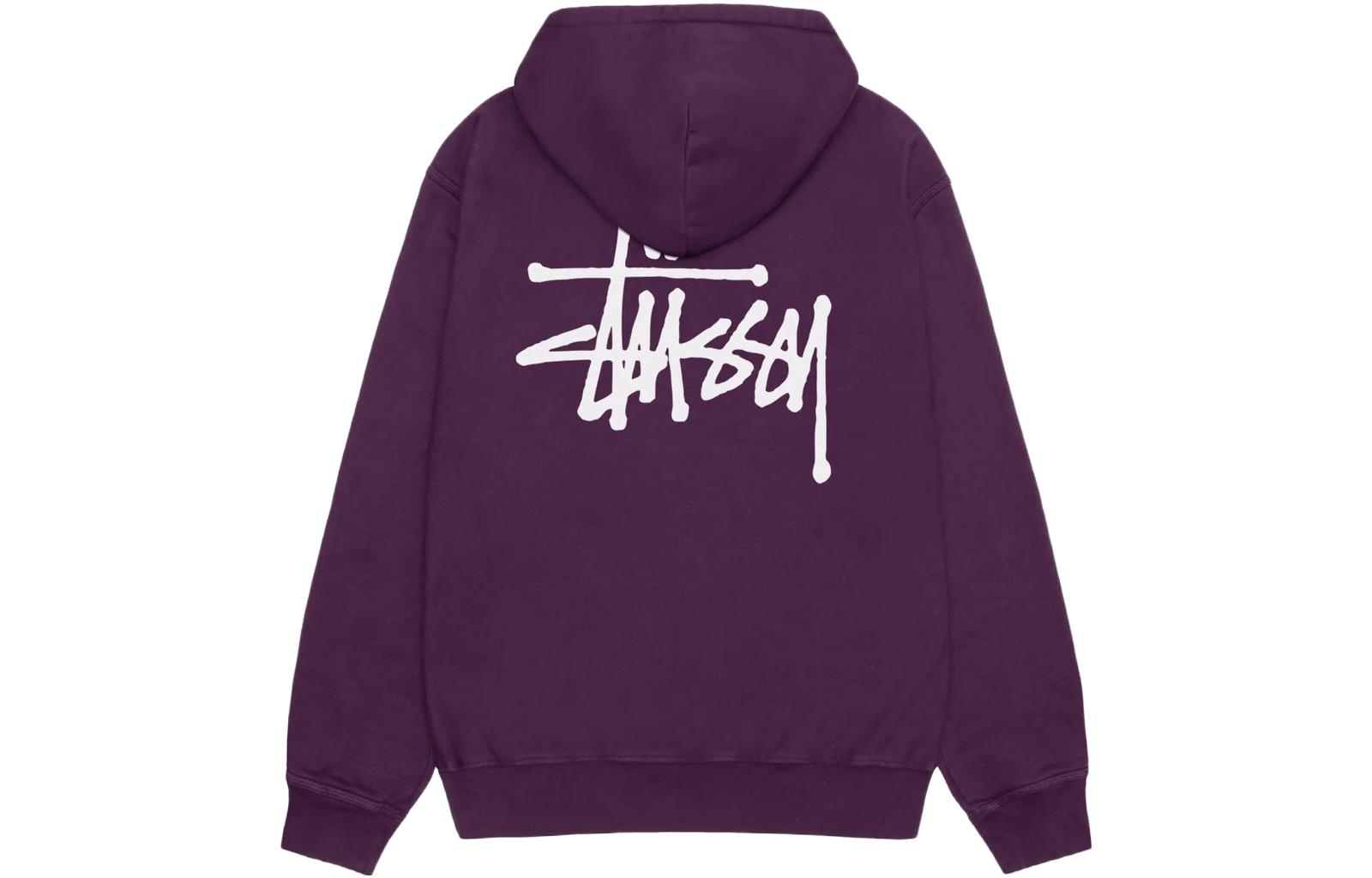 Cheap Stüssy Stussy Basic Pigment Dyed Hoodie Retro Logo Print Pullover Unisex Sweatshirt. 1924879
