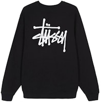 Stüssy Stussy Basic Retro Crewneck Sweatshirt with Back Logo Black - . 1914464BLAC Stüssy Stussy Basic Retro Crewneck Sweatshirt with Back Logo Black - . 1914464BLAC