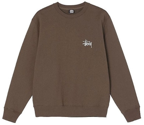 스투시 베이직 레트로 크루넥 스웻셔츠 백 로고 블랙. 1914464BLAC 4