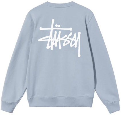 스투시 베이직 레트로 크루넥 스웻셔츠 백 로고 블랙. 1914464BLAC 7