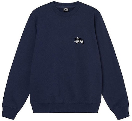 스투시 베이직 레트로 크루넥 스웻셔츠 백 로고 블랙. 1914464BLAC 8