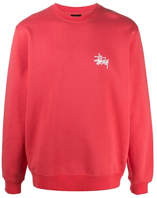 스투시 베이직 레트로 크루넥 스웻셔츠 백 로고 블랙. 1914464BLAC 10