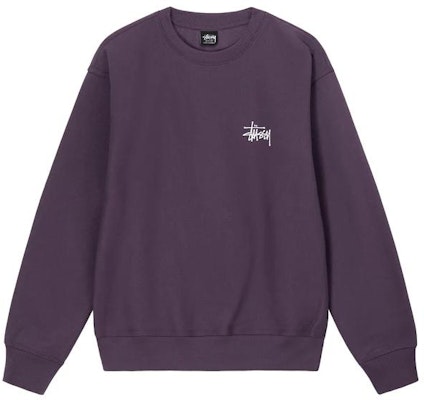 스투시 베이직 레트로 크루넥 스웻셔츠 백 로고 블랙. 1914464BLAC 11