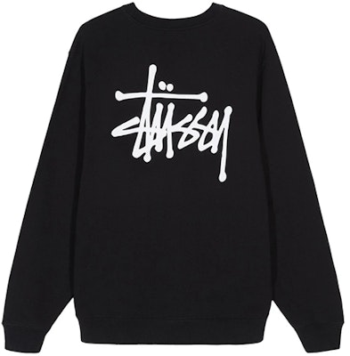 스투시 베이직 레트로 크루넥 스웻셔츠 백 로고 블랙. 1914464BLAC Order 스투시 베이직 레트로 크루넥 스웻셔츠 백 로고 블랙. 1914464BLAC