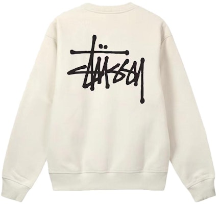 스투시 베이직 레트로 크루넥 스웻셔츠 백 로고 블랙. 1914464BLAC 14