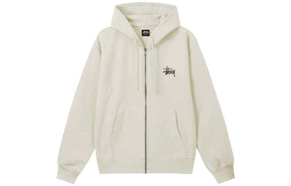 Lookbook Stüssy 基本款拉鍊帽T 字母印花長袖復古款 男女款連帽衛衣。 1974870