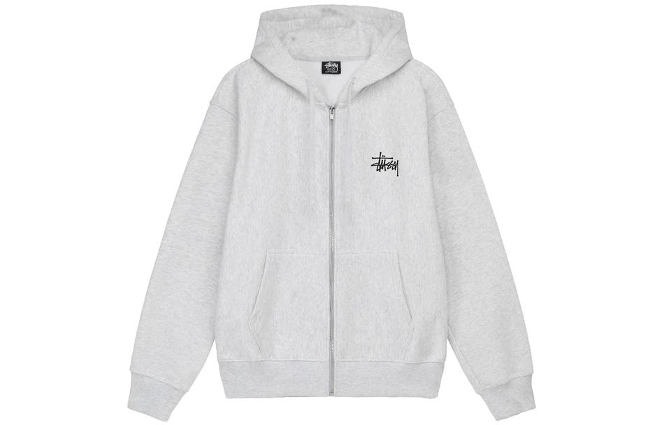 Sizing Stüssy 基本款拉鍊帽T 字母印花長袖復古款 男女款連帽衛衣。 1974870