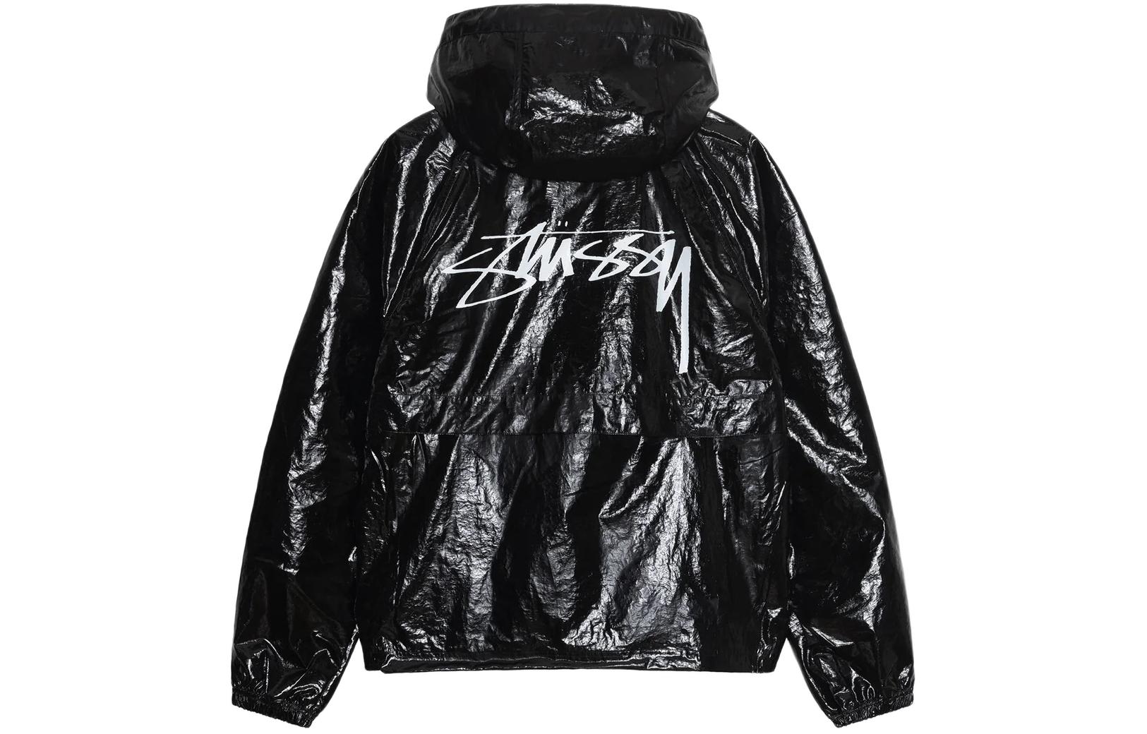 Stüssy Stussy Beach Shell Coated Ripstop Vintage Logo Hooded Jacket - Unisex Retro Style 115765 圖 3
