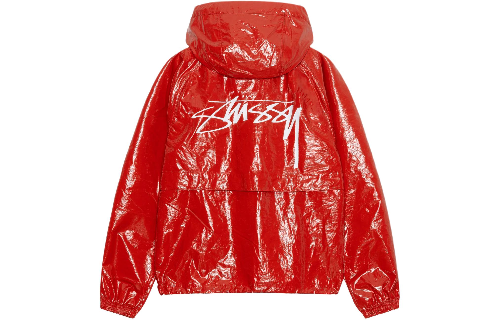 Stüssy Stussy Beach Shell Coated Ripstop Vintage Logo Hooded Jacket - Unisex Retro Style 115765 圖 9
