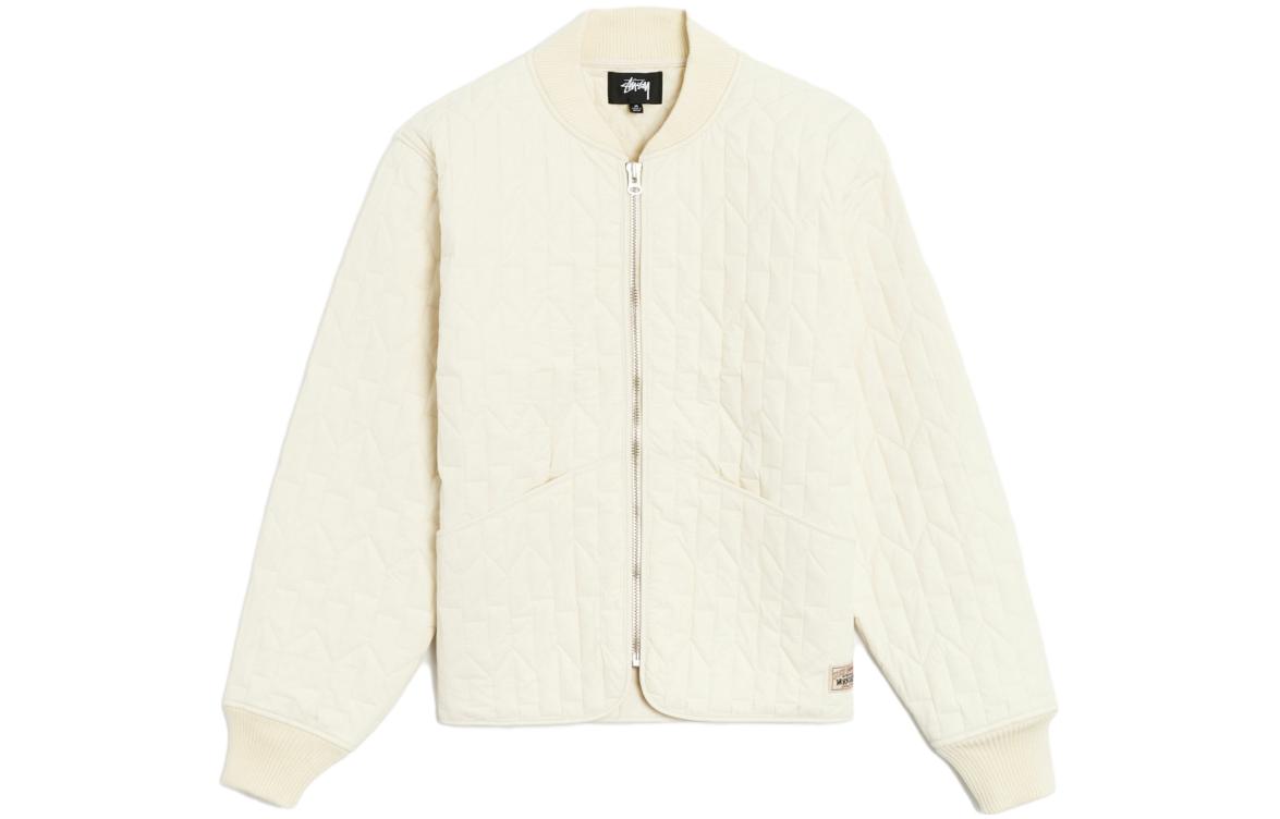 Order Stüssy Stussy 米色絎縫棒球領復古長袖外套 115670-CREM