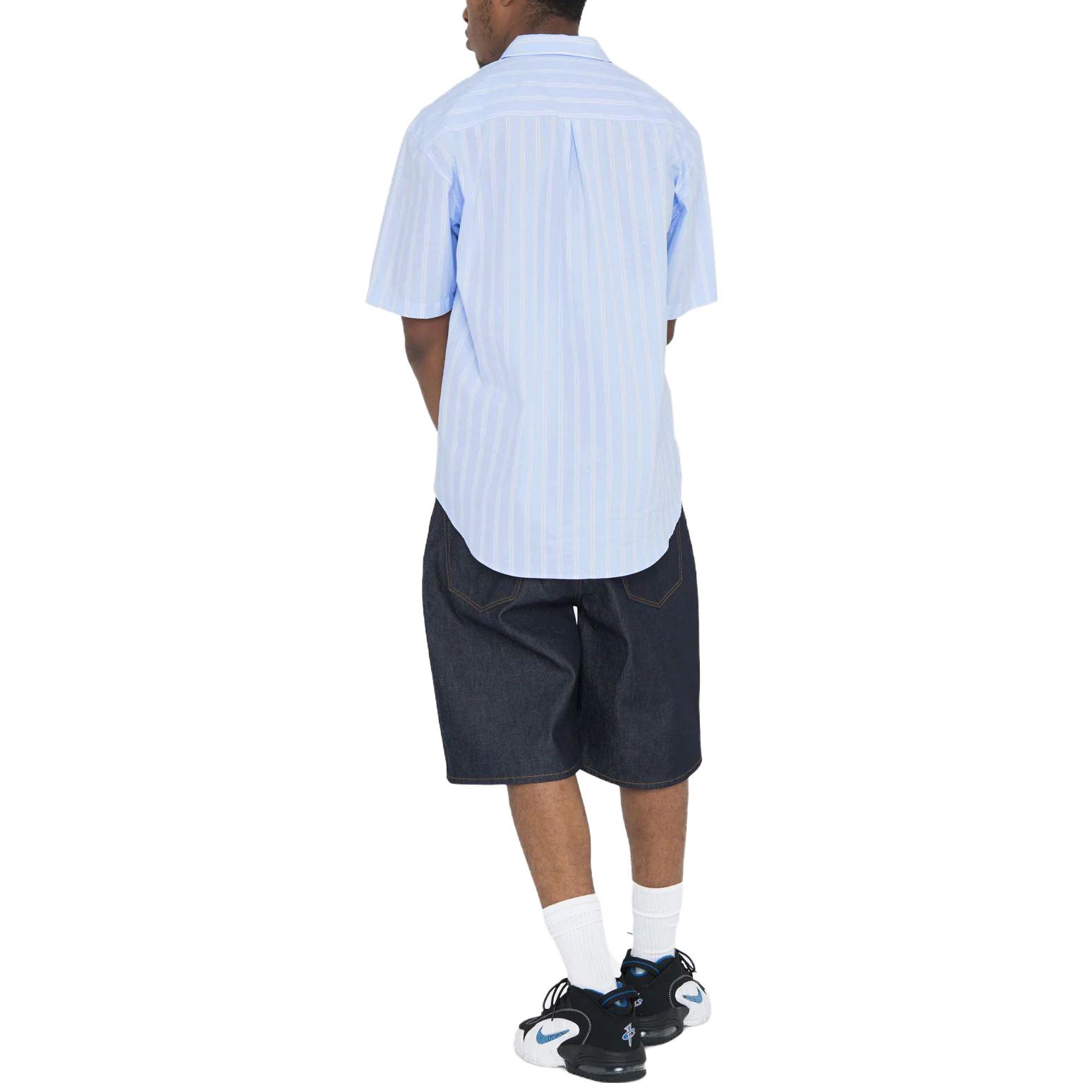 Stüssy Stussy Boxy SS23 Unisex White Striped Vintage American Button-Up Shirt 1110290 圖 10