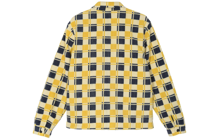 Stüssy Stussy Brent Polar Fleece Jacket Plaid Zip Vintage American Style - 118374 圖 3