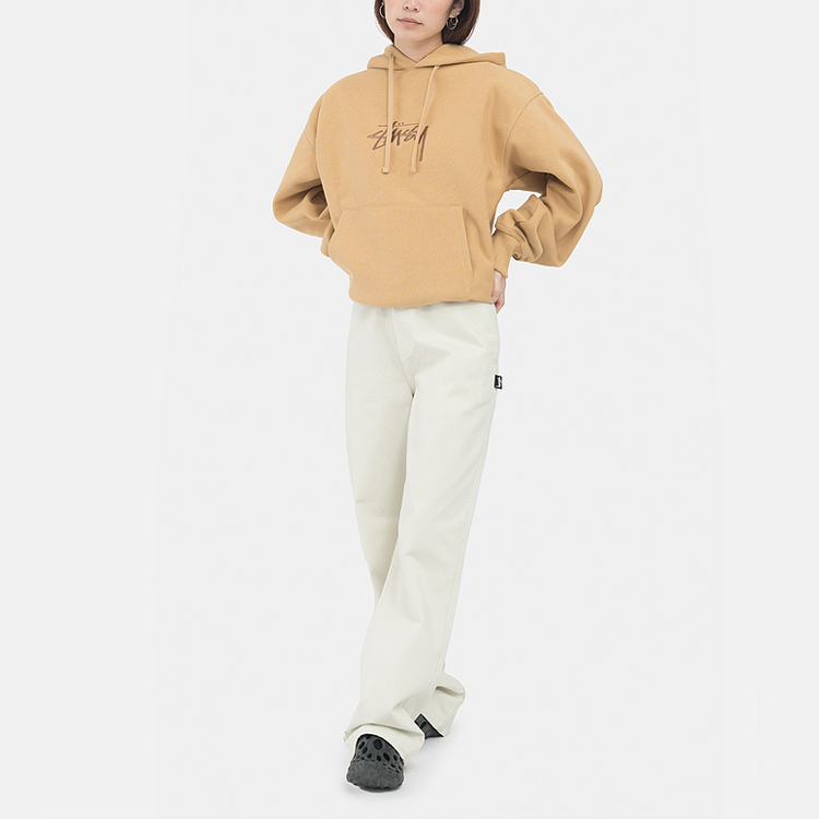 Stüssy Stussy Brushed Beach Pants Elastic Waist Vintage Straight Leg Unisex Casual Pants 116553 圖 12