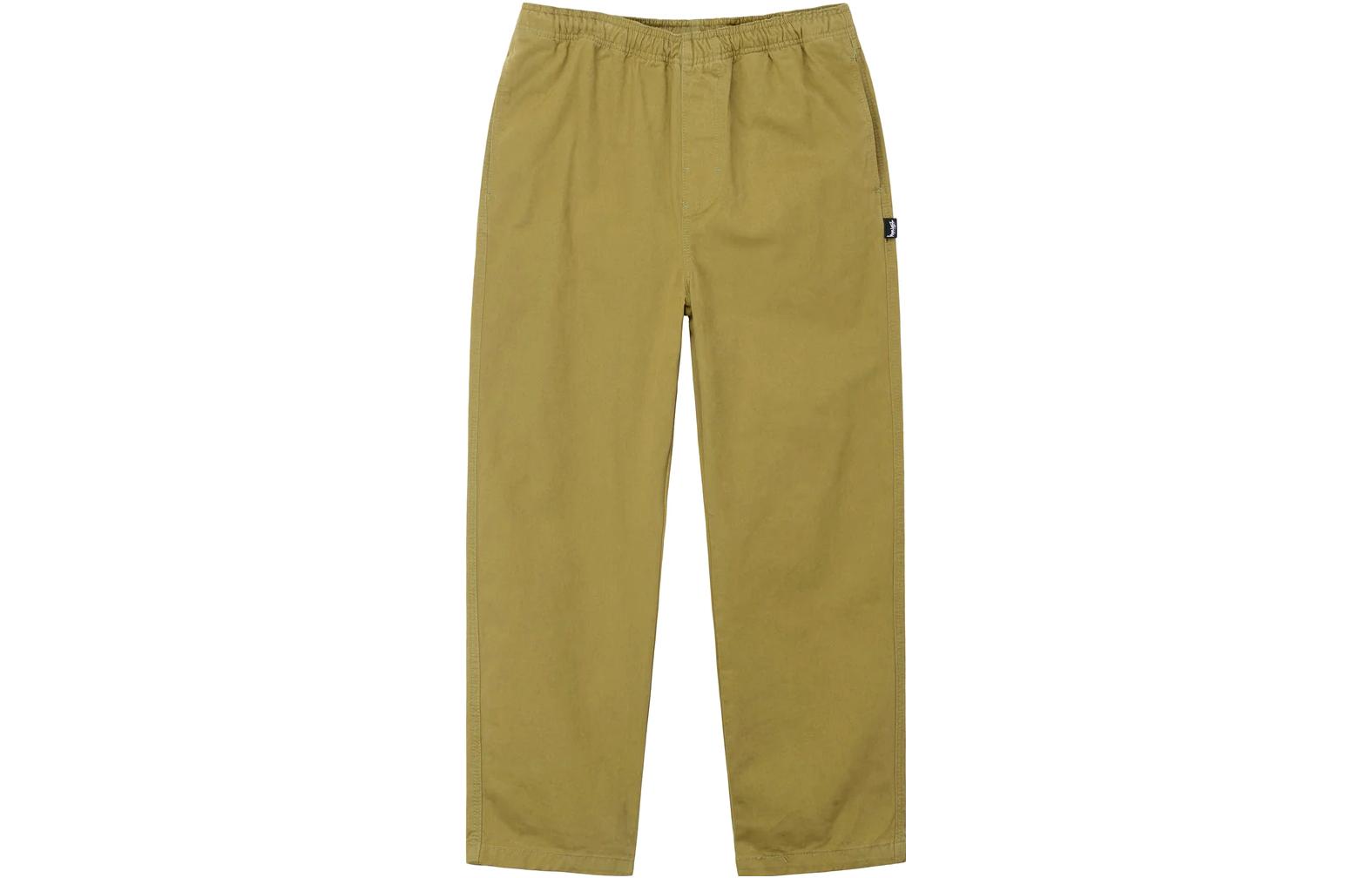 Stüssy Stussy Brushed Beach Pants Elastic Waist Vintage Straight Leg Unisex Casual Pants 116553 圖 24
