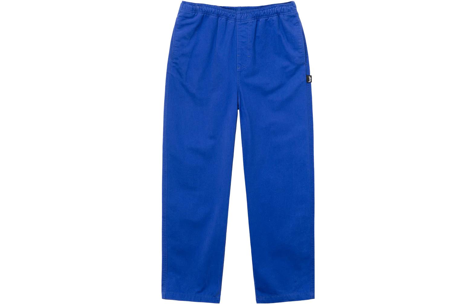 Stüssy Stussy Brushed Beach Pants Elastic Waist Vintage Straight Leg Unisex Casual Pants 116553 圖 25