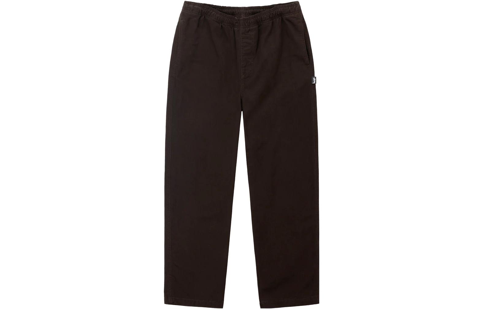 Stüssy Stussy Brushed Beach Pants Elastic Waist Vintage Straight Leg Unisex Casual Pants 116553 圖 26