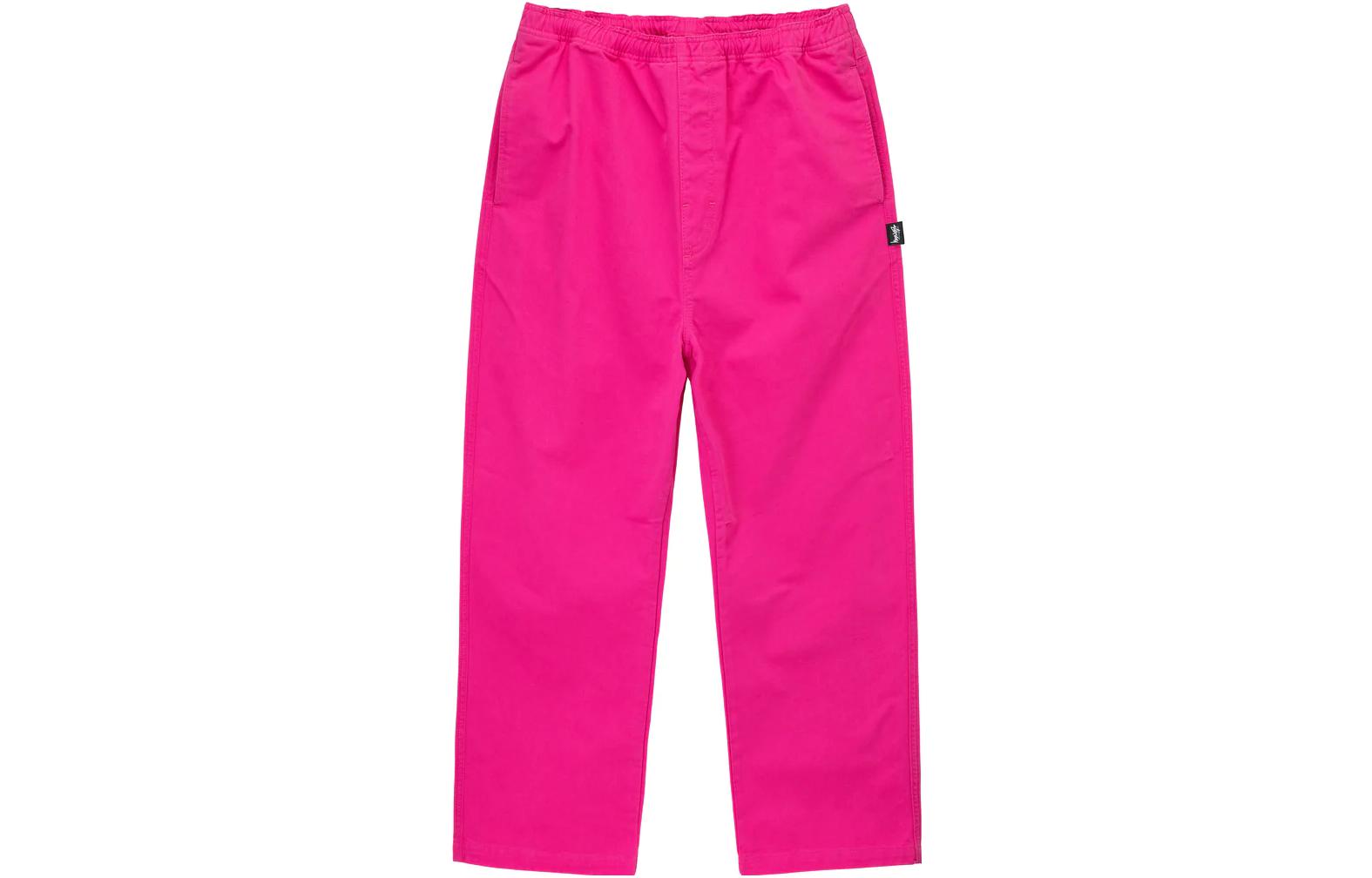 Stüssy Stussy Brushed Beach Pants Elastic Waist Vintage Straight Leg Unisex Casual Pants 116553 圖 27