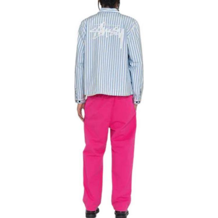 Stüssy Stussy Brushed Beach Pants Elastic Waist Vintage Straight Leg Unisex Casual Pants 116553 圖 30