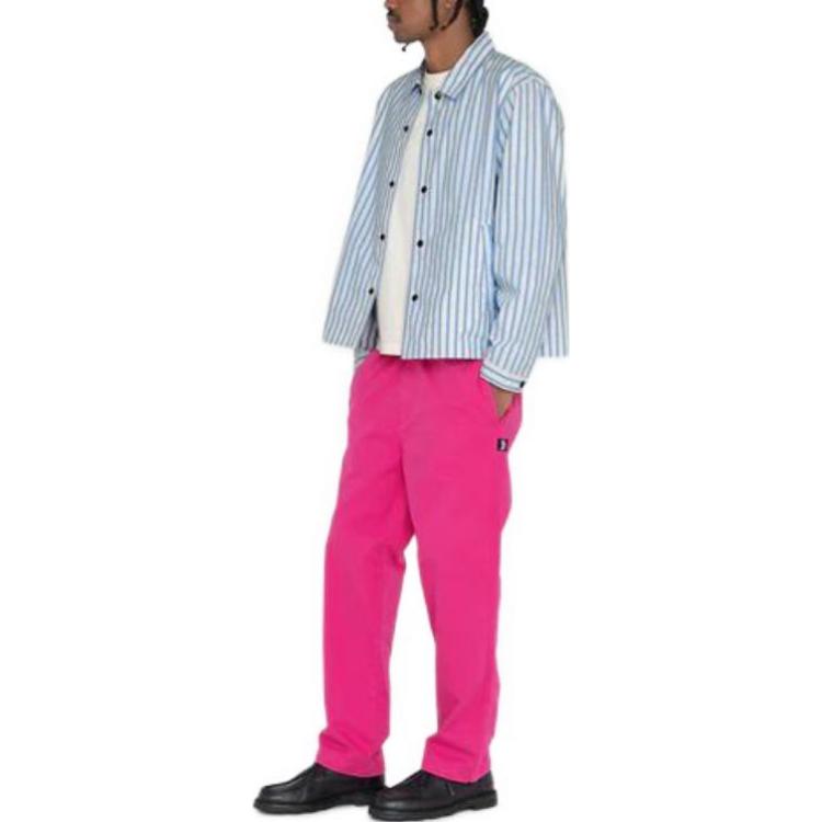 Stüssy Stussy Brushed Beach Pants Elastic Waist Vintage Straight Leg Unisex Casual Pants 116553 圖 31