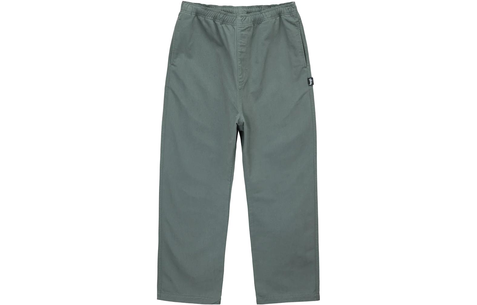 Stüssy Stussy Brushed Beach Pants Elastic Waist Vintage Straight Leg Unisex Casual Pants 116553 圖 33