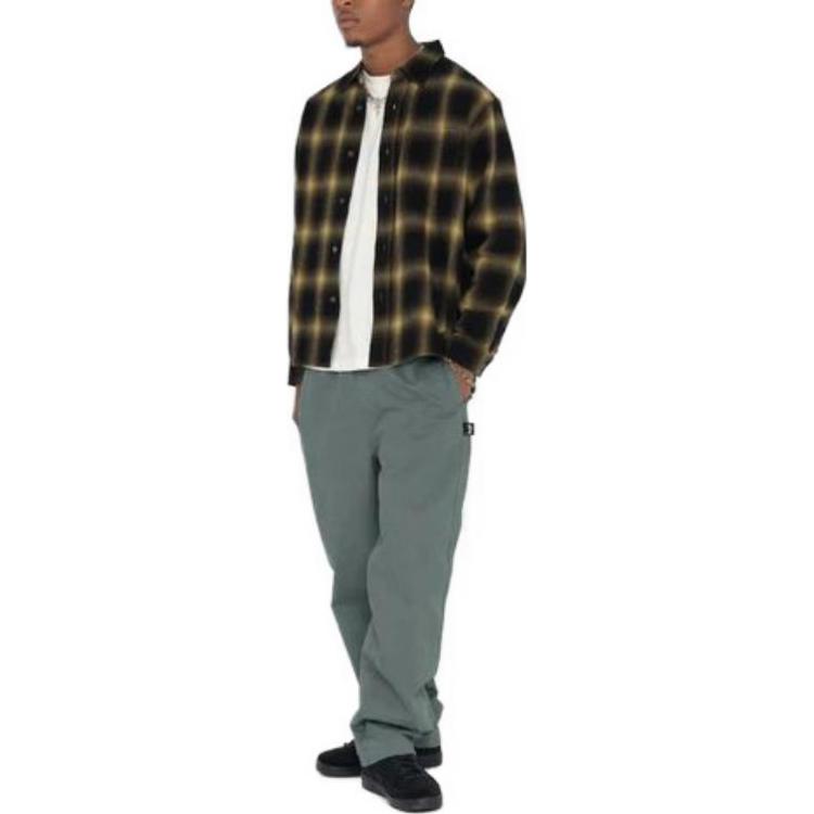 Stüssy Stussy Brushed Beach Pants Elastic Waist Vintage Straight Leg Unisex Casual Pants 116553 圖 42