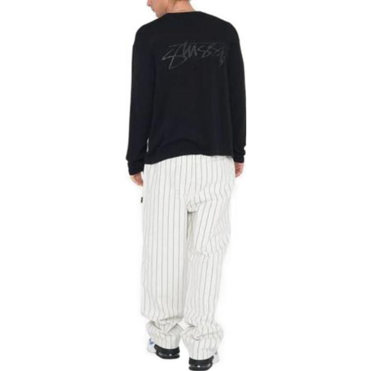 Stüssy Stussy Brushed Beach Pants Elastic Waist Vintage Straight Leg Unisex Casual Pants 116553 圖 46
