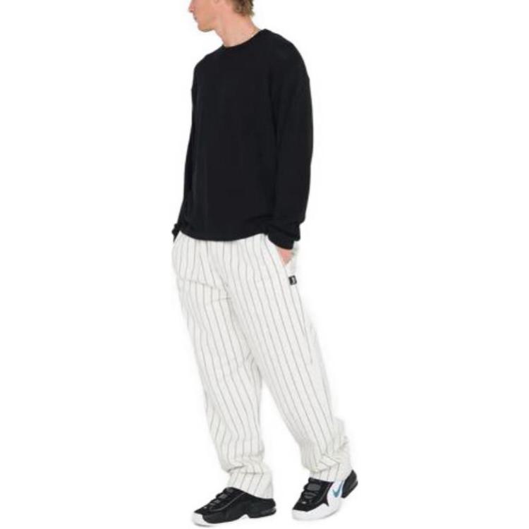 Stüssy Stussy Brushed Beach Pants Elastic Waist Vintage Straight Leg Unisex Casual Pants 116553 圖 47