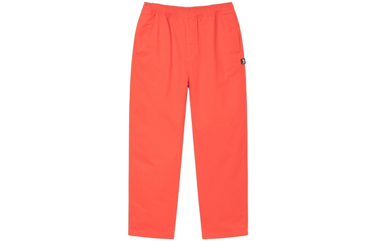 Stüssy Stussy Brushed Beach Pants Elastic Waist Vintage Straight Leg Unisex Casual Pants 116553 圖 6