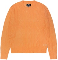 Stüssy Stussy Cable Knit Sweater Unisex Loose Fit Retro Style Crewneck Pullover. 117228 Stüssy Stussy Cable Knit Sweater Unisex Loose Fit Retro Style Crewneck Pullover. 117228