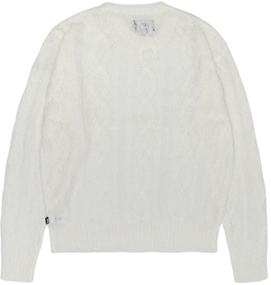 Stüssy Stussy Cable Knit Sweater Unisex Loose Fit Retro Style Crewneck Pullover. 117228 3