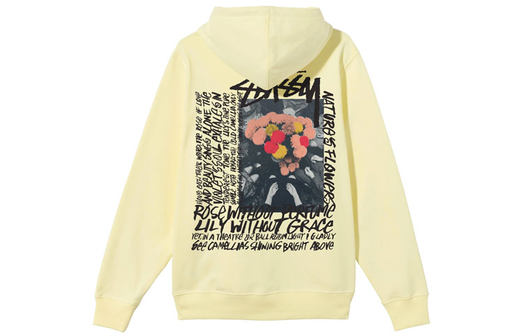 Stüssy Stussy Camellias Hoodie Floral Graphic Vintage Unisex Streetwear. 1924695
