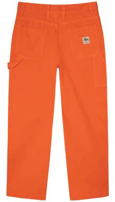 Stüssy 黑色帆布工作褲 - 復古美式牛仔休閒長褲 116496 3