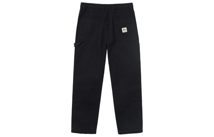 Lookbook Stüssy 黑色帆布工作褲 - 復古美式牛仔休閒長褲 116496