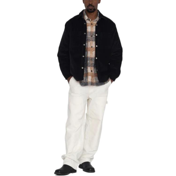 Cheap Stüssy 黑色帆布工作褲 - 復古美式牛仔休閒長褲 116496