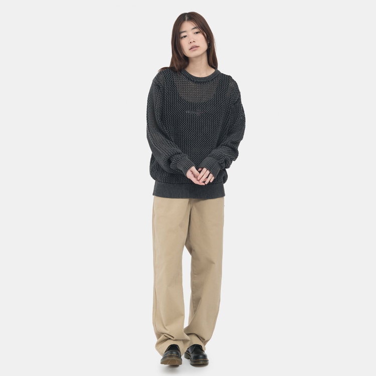 Stüssy Stussy Chunky Knit Hollow Out Round Neck Sweater Unisex Vintage Style SUSKN17105MDH-1 圖 18
