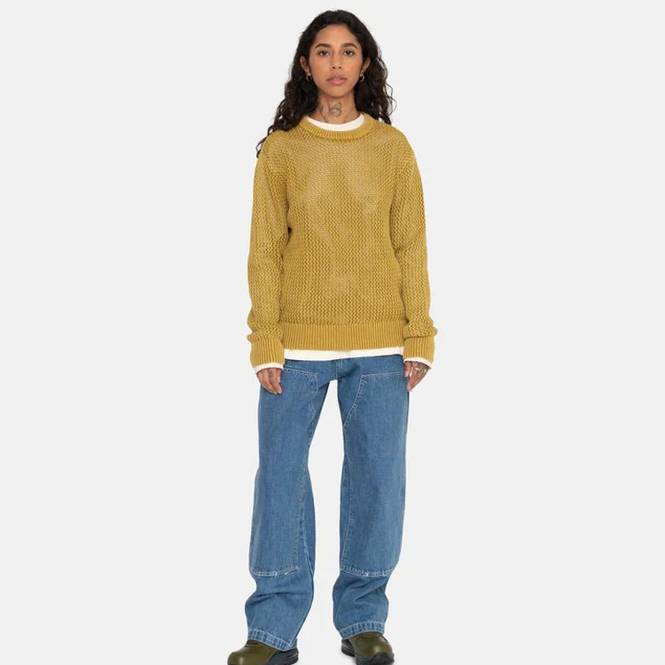 Stüssy Stussy Chunky Knit Hollow Out Round Neck Sweater Unisex Vintage Style SUSKN17105MDH-1 圖 4