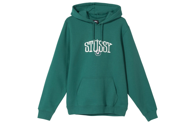 Stüssy Stussy Circle C Embroidered Vintage Hoodie Unisex Classic Fleece. 118397